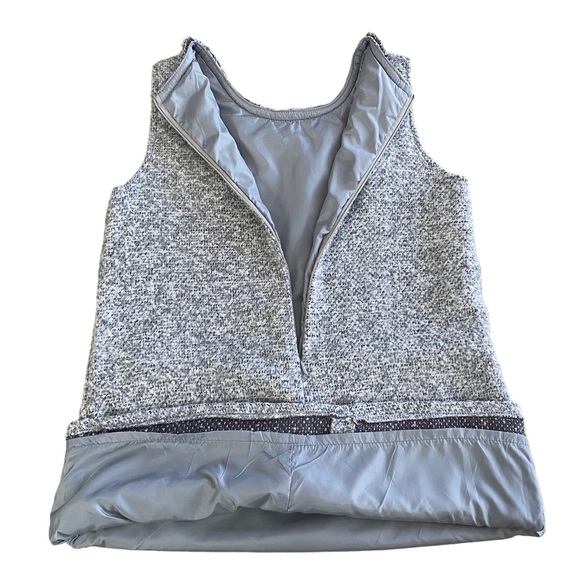 Designer Grey Tweed Mini Dress - Size 8 - Picture 3 of 4